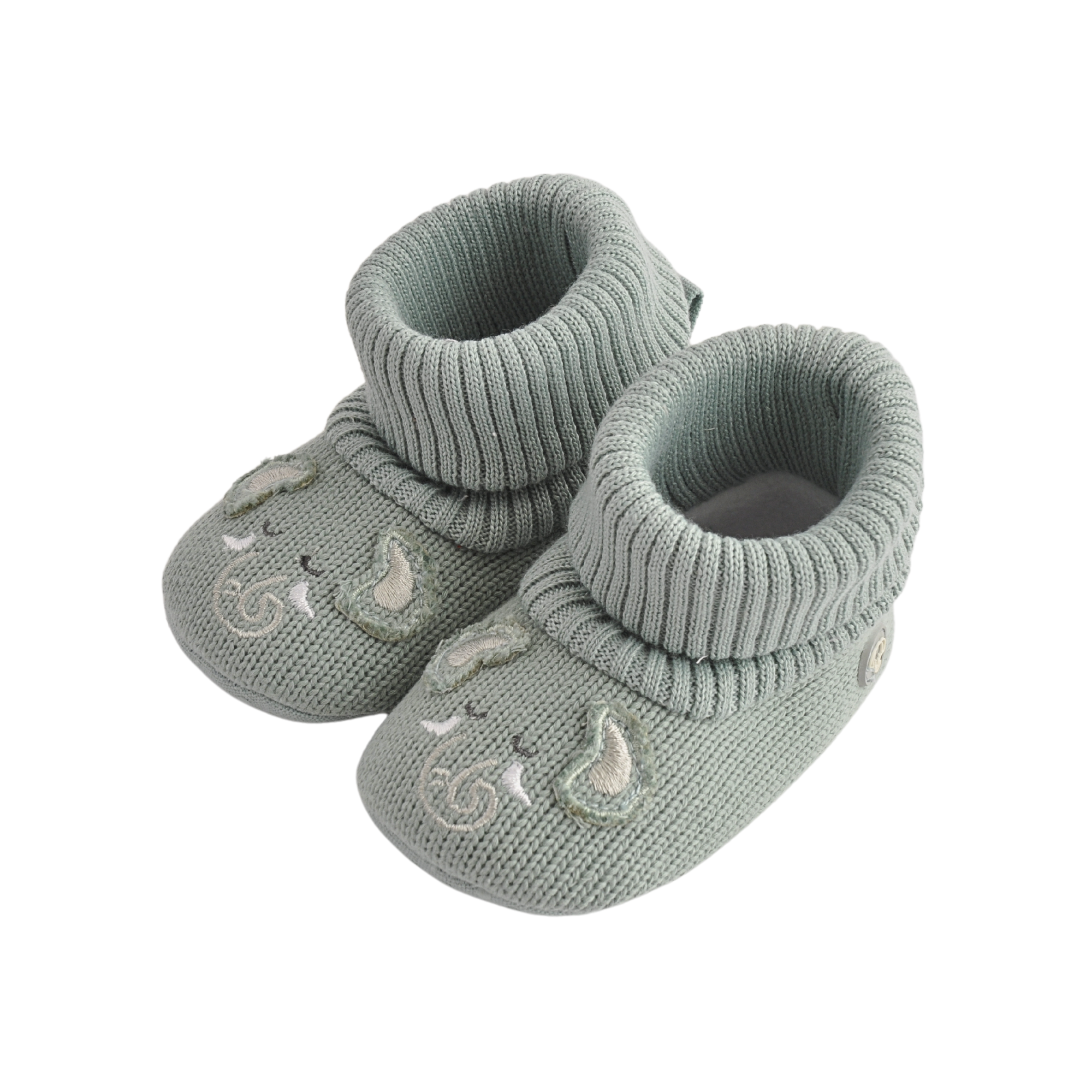 Baby Novelty Knitted Booties 6-12M - Elephant